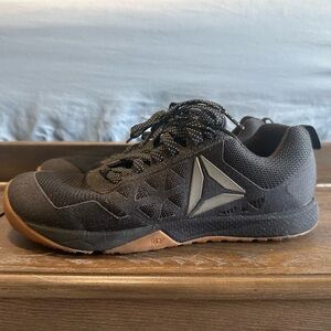 Reebok Black Athletic Shoes with Brown Sole